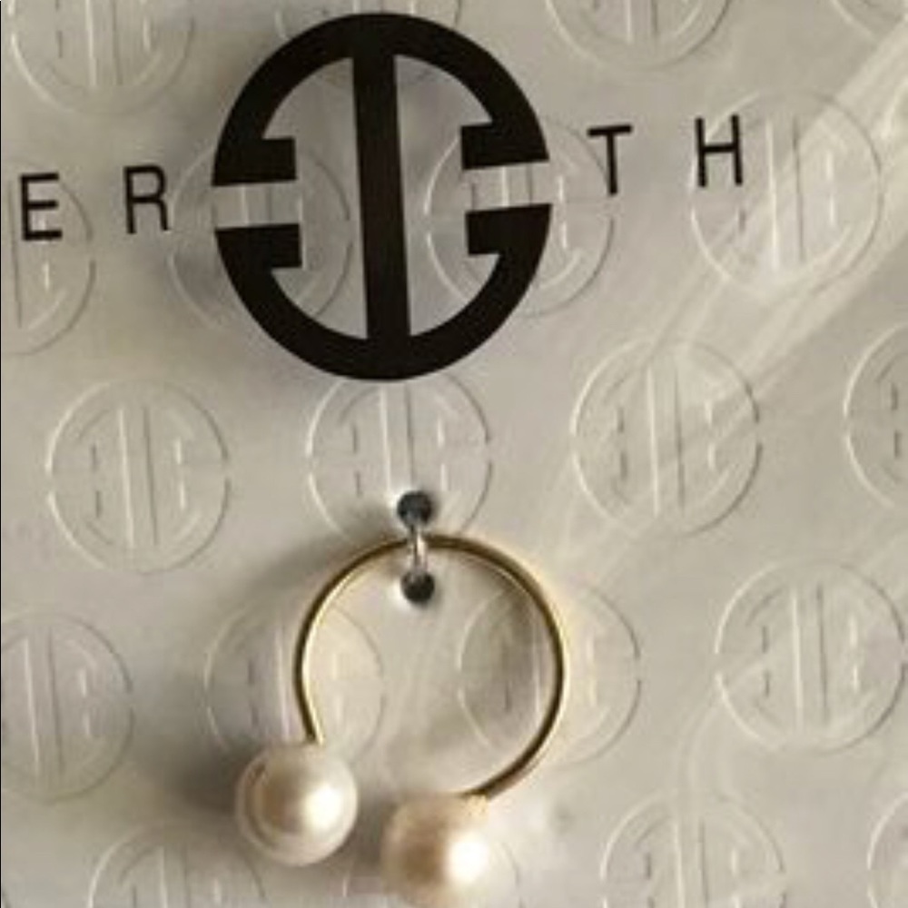 EARTH TU Y YO Ring 14K Gold Plated & Pearls